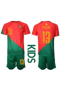 Portugal Danilo Pereira #13 Babytruitje Thuis tenue Kind WK 2022 Korte Mouw (+ Korte broeken)